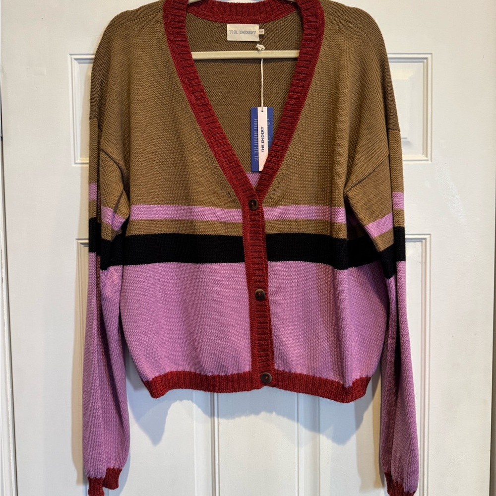 NWT The Endery Cabin Cardigan in Licorice